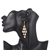 Star 304 Stainless Steel Dangle Earrings EJEW-TA00771-01-2