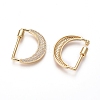 Brass Micro Pave Cubic Zirconia Screw Carabiner Lock Charms KK-I033-01G-D-2