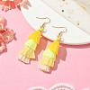 Colorful Tassel Pendants Dangle Earrings for Women EJEW-JE06106-2