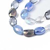 Electroplate Glass Beads Strands X-EGLA-S194-17C-3