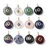Natural & Synthetic Mixed Gemstone Pendants G-I391-01G-1