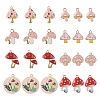 SUNNYCLUE 48Pcs 8 Style Alloy Enamel Pendants ENAM-SC0003-76-1