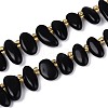 Natural Obsidian Beads Strands G-Z091-A40-4