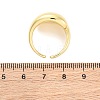 Brass Micro Pave Clear Cubic Zirconia Cuff Rings for Women RJEW-U047-29G-5