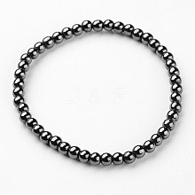 Synthetic Hematite Stretch Bracelets BJEW-P0131-011