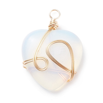 Opalite Pendants PALLOY-JF01490-01-1