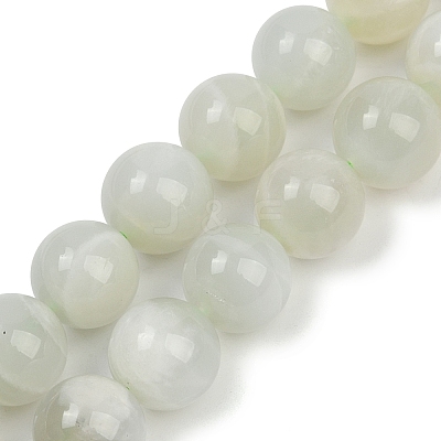 Natural Green Moonstone Beads Strands G-NH0060-A01-03-1