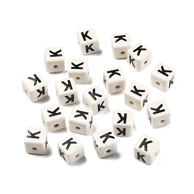 20Pcs Porcelain Beads PORC-FS0001-08K-1