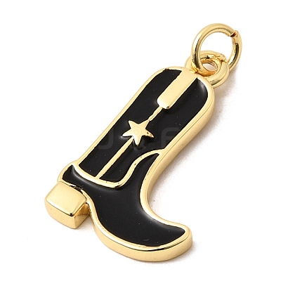 Brass Enamel Pendants KK-A296-51G-04-1