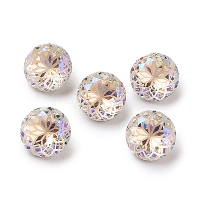 K9 Glass Rhinestone Pointed Back Cabochons RGLA-P030-06B-001MO-1