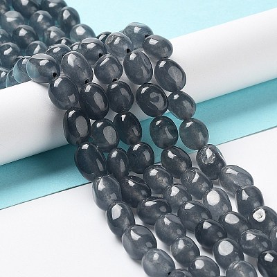 Natural White Jade Beads Strands G-E614-B01-06-1