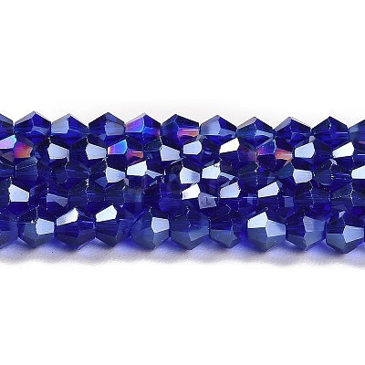Transparent Electroplate Glass Beads Strands EGLA-A039-T3mm-B06-1