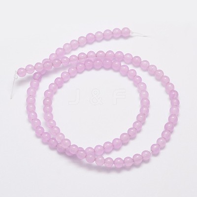 Natural & Dyed Malaysia Jade Bead Strands X-G-A146-4mm-A17-1