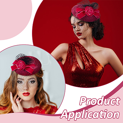 Polyester French Beret for Women AJEW-WH0248-760F-1