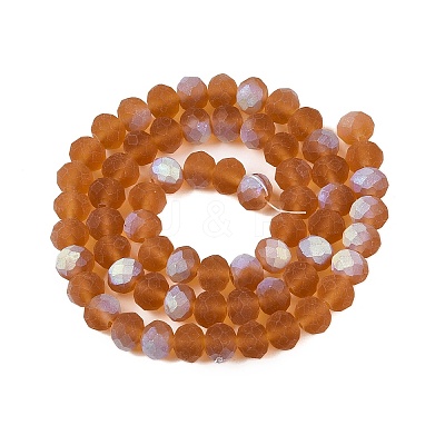 Transparent Glass Beads Strands EGLA-A044-T8mm-MB04-1