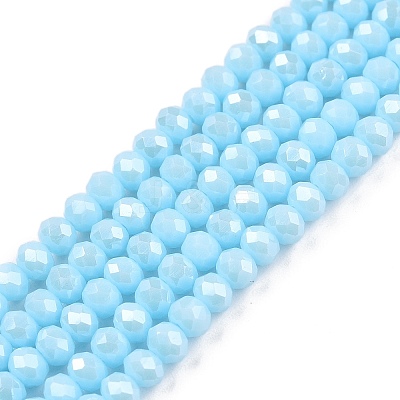 Electroplate Glass Beads Strands LS-EGLA-A044-P3mm-A06-1