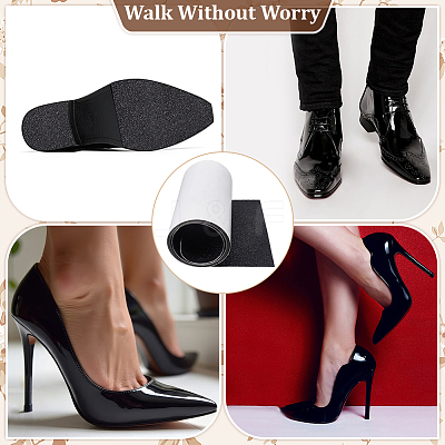 Rubber Self Adhesive Shoes Sole Protector Sticker DIY-WH0504-858B-02-1