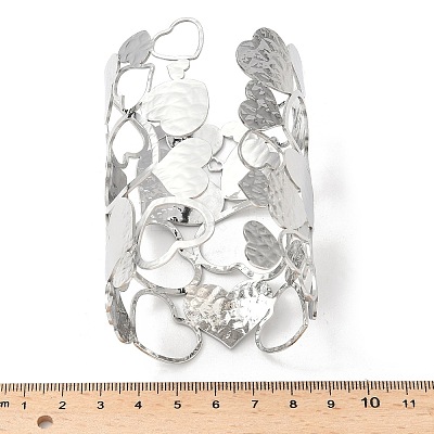 304 Stainless Steel Cuff Bangles for Women BJEW-V006-01A-P-1