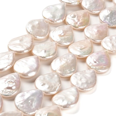 Natural Baroque Pearl Keshi Pearl Beads Strands PEAR-J007-04-1