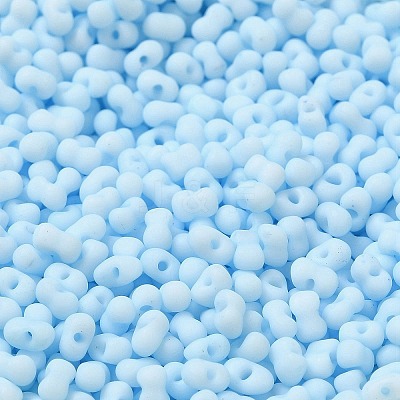 Glass Frosted Seed Beads SEED-K009-05B-09-1