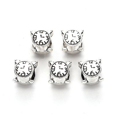 Tibetan Style Alloy European Beads TIBE-N006-128AS-LF-1