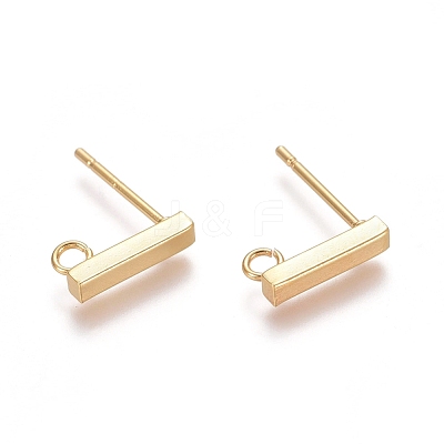 304 Stainless Steel Stud Earring Findings X-STAS-E482-03B-G-1