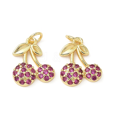 Brass Micro Pave Cubic Zirconia Pendants KK-L243-02G-03-1