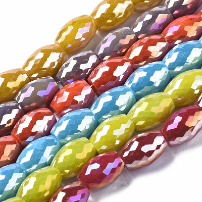 Electroplate Glass Beads Strands EGLA-S194-15A-A-1