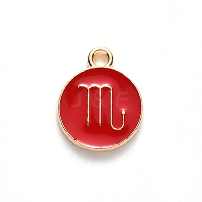 Alloy Enamel Pendants LS-ENAM-S124-01B-07L-1