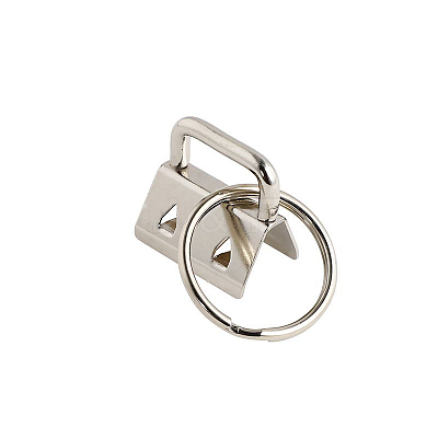 Iron Ribbon Ends with Keychain Split Ring PURS-PW0001-436P-1