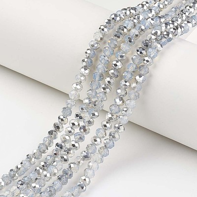 Electroplate Glass Beads Strands EGLA-A034-J10mm-M05-1