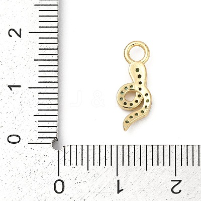 Brass Micro Pave Cubic Zirconia Pendants KK-G526-12G-02-1