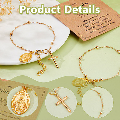 Alloy Charm Bracelets BJEW-WH0014-108G-1