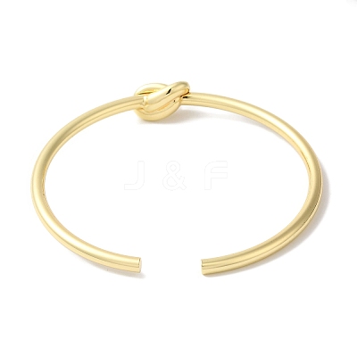 Brass Open Cuff Bangles BJEW-C070-06G-1