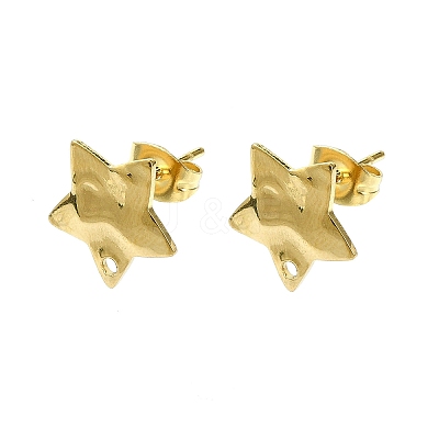 304 Stainless Steel Stud Earring Findings STAS-L024-003G-09-1