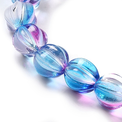 Transparent Glass Beads Strands GLAA-F114-02B-13-1