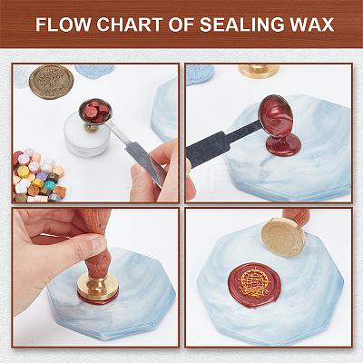 Wax Seal Stamp Set AJEW-WH0208-1220-1