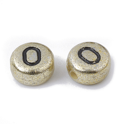 Plating Acrylic Beads X-PACR-T004-03G-1