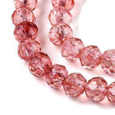 Transparent Glass Beads Strands GLAA-T023-4mm-A13-1