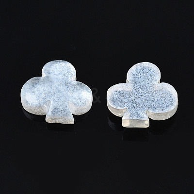 Spray Painted Transparent Resin Cabochons CRES-S302-61A-1