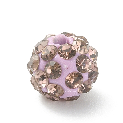 Rhinestone Pave Disco Ball Beads RB-TAC0002-02B-10-1