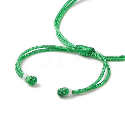 Handmade Japanese Seed Rectangle with Flower Link Braided Bead Bracelet BJEW-MZ00014-01-1