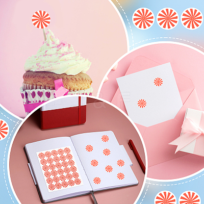 Round Dot PVC Decorative Stickers DIY-WH0423-007-1