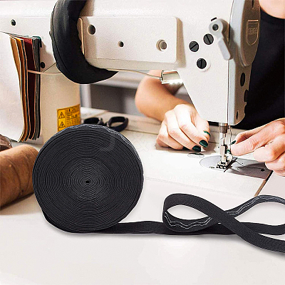 Polyester Non-Slip Silicone Elastic Gripper Band SRIB-WH0006-22A-01-1