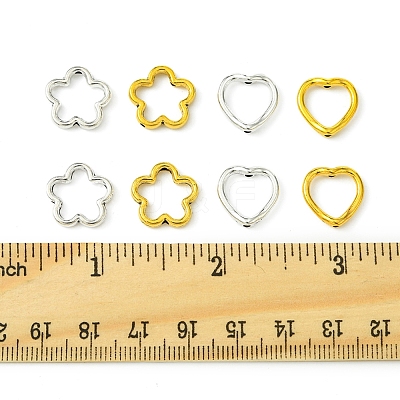 50Pcs Tibetan Style Alloy Bead Frame TIBEB-FS0001-10AS-1