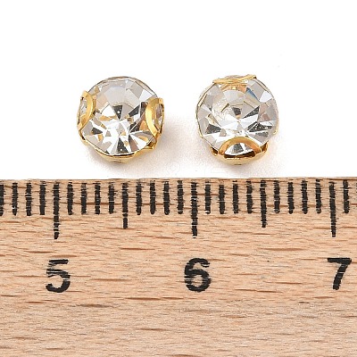 Flat Round Sew on Rhinestone Montee Beads STAS-B107-01C-01G-1