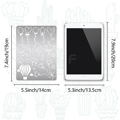 Stainless Steel Metal Cutting Dies Stencils DIY-WH0289-086-1