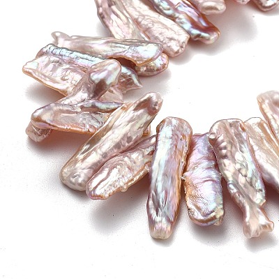 Natural Baroque Keshi Pearl Beads Strands PEAR-P064-03D-02A-1