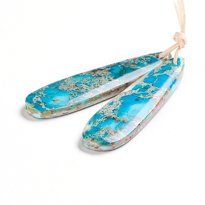 Natural Imperial Jasper Pendants X-G-G827-03U-1