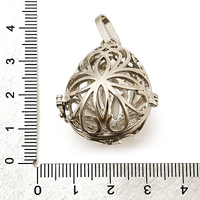 Brass Cage Pendants KK-G283-03P-1